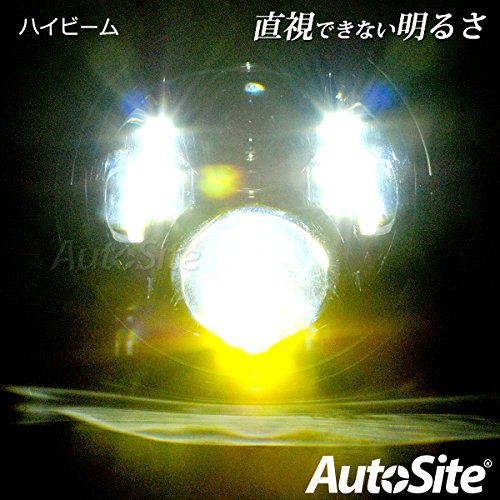 【AutoSite】 7インチ LEDヘッドライト H4 H13 ハーレー ジープ専用 オートバイ Harley-Davidson JEEP 1個