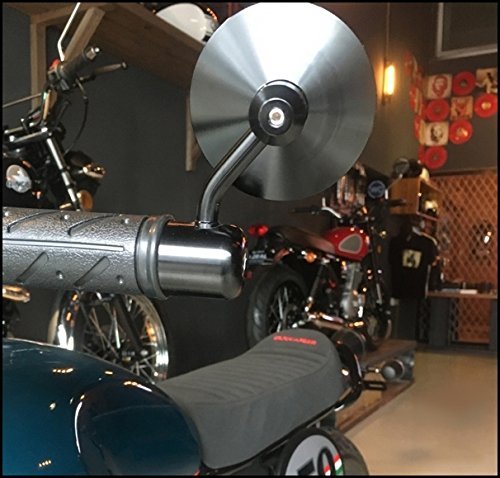 【2本セット】バイクミラー バーエンドミラー バーエンド バイク ミラー CNC汎用ミラー アルミ製 カスタム 左右セット バイク用 丸型 凸面 取り付け簡単 角度調整 広い視野 ホンダ HONDA ヤマハ 通用 ミラー