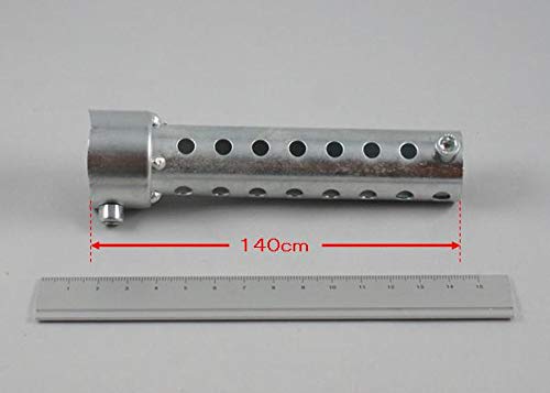 [アスラ] バイク マフラー 消音器 バッフル 2本 セット (ロング 140㎜) インナー サイレンサー 取付部直径 35mm
