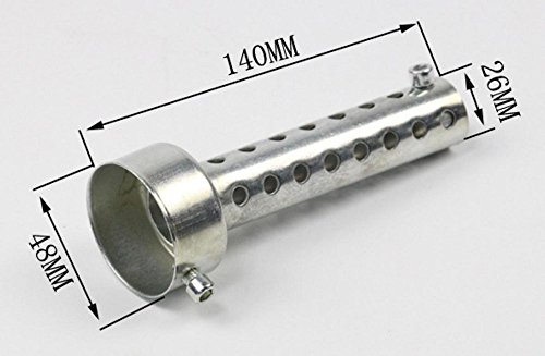 バイク マフラー インナーサイレンサー 48mm ロング 汎用 消音器 音量調整