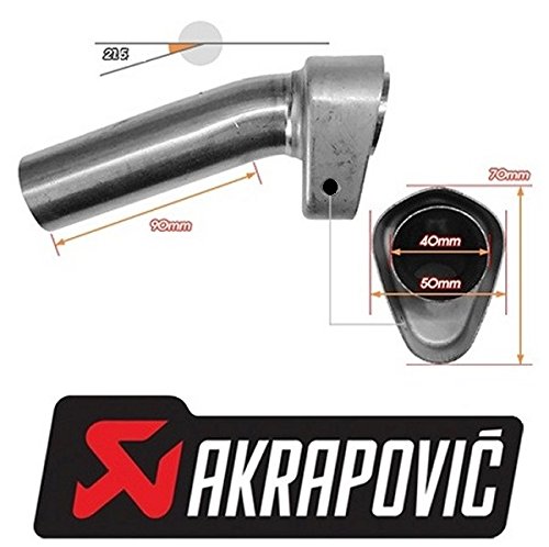 AKRAPOVIC(アクラポヴィッチ) バッフル 1ケ ROAD D40/90/70x50 V-TUV108
