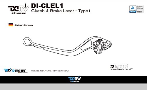 Dimotiv DMV スタンダードアジャスタブルビレットレバーセット V-MAX 1200 シルバー CLE1-AC037AB030S