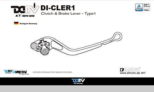 Dimotiv DMV スタンダードアジャスタブルビレットレバーセット V-MAX 1200 シルバー CLE1-AC037AB030S