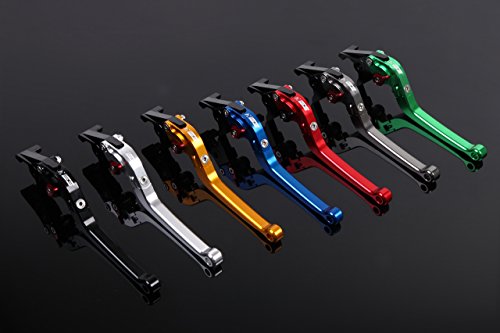 SSK アジャストレバー スタンダード可倒式 レバー本体カラー:ブラック アジャスターカラー:グリーン Ninja ZX-14R ABS High Grade 2016-2018 KA0406920-GN