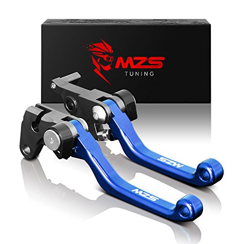 MZS ブレーキ クラッチ ショート レバー 用 ヤマハ YZ125 YZ250 15-19年/ YZ250F 09-19年/ YZ125X 17-18年/ YZ250X 16-19年/ YZ426F YZ450F 09-19年 ブルー