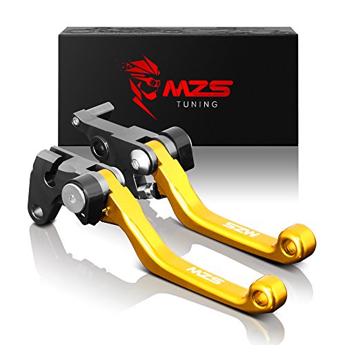 MZS ブレーキ クラッチ ショート レバー 用 スズキ DR250R 96-00年/ DR-Z400S DR-Z400SM 00-18年/ DJEBEL250XC ジェベル250XC 98-07年 ゴールド