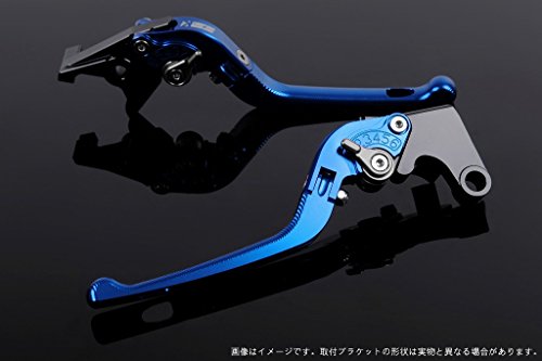 SSK アジャストレバー 3D可倒式 レバー本体カラー:ブルー アジャスターカラー:チタン FZ1フェザー 2006-2014 FZ6フェザー 2004-2010 FZ6R 2009- XJ6ディバージョン 2009- MT-07 2014-2018 XSR700 2018 FZ8 2011- MT-09 2014-2018 XSR900 2016-2018 YA0405257-TM