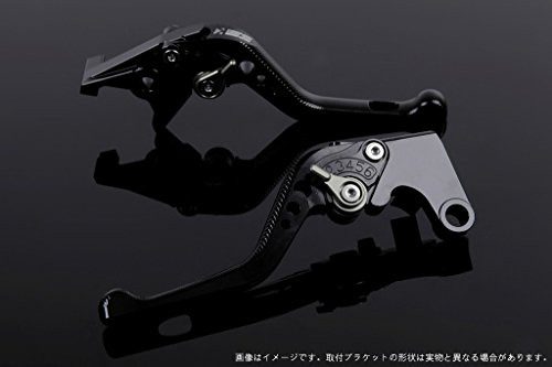 SSK アジャストレバー 3Dショート レバー本体カラー:ブラック アジャスターカラー:チタン YZF-R25 2015-2018 MT-25  2016-2018 YZF-R3 2015-2018 MT-03 2016-2018 YA0405723-TM