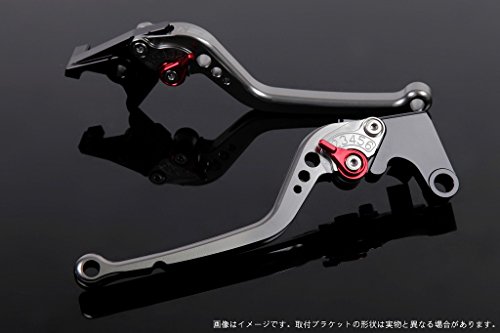 SSK アジャストレバー スタンダードロング レバー本体カラー:チタン アジャスターカラー:レッド CB650F RC83 CBR650F RC83 NC750S RC88 NC750X RC90  HO0406659-RD