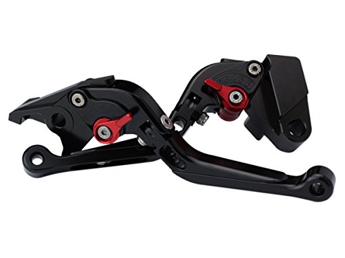 DトラッカーX KLX250 250TR アルミ 削り出し ビレット ブレーキレバー&クラッチレバー セット 可倒 角度 伸縮 調整機能付 7色展開 ブラック