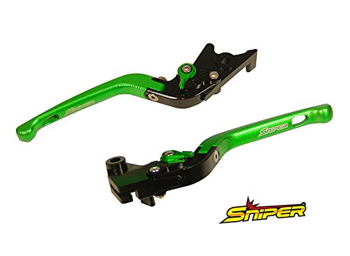 新型 NINJA250 NINJA400 '18～ 可倒式クラッチ＆ブレーキレバー 緑［SP0P28GR］