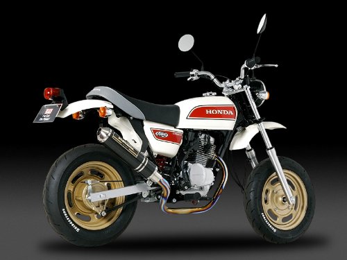 ヨシムラ(YOSHIMURA) バイクマフラー フルエキゾースト 機械曲 チタン サイクロン TC カーボンカバー APE50(08) 110-487-8K90 バイク オートバイ