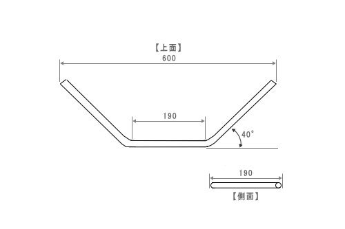 【12ヶ月保証付】【ハンドル】【ハンドルパイプ】フラットタイプ 汎用品 755