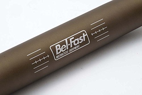 ベルファスト(BelFast) ファットテーパーバー Φ38.1 テーパーハンドル ロータイプ ゴールド ハーレーダビッドソン 汎用 BTH-LG