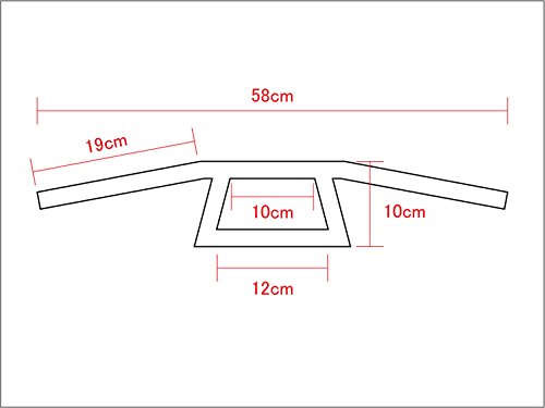 アタックバー Tバー 100mm LOタイプ ハンドルバー ブラック モンキー シャリィ リトルカブ ズーマー レブル ジャズ マグナ50 エイプ ダックス SR400 TW225 ドラッグスター250 ビラーゴ ボルティー バンバン グラストラッカー 250TR エストレア W400 エリミネーター H31-6254AB