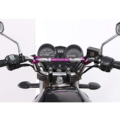 オートバイハンドルバー アルミブレース タワーバー ブレースバー 調整可能なクロスバー 汎用 レンチ付き (シルバー)