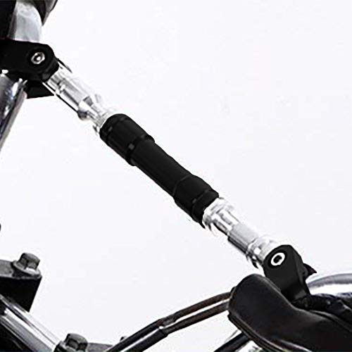 Felidae バイク ハンドル ブレースバー タワーバー 汎用 カスタム パーツ ドレスアップ 対応バー直径22mm 太さ17mm (ブラック)