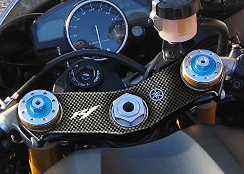 PRINT(プリント) トップブリッジステッカー カーボン柄 YZF-R1 04-06 PPS-Y13P