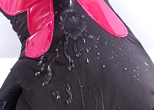 Stork Corp スクーター バイク ハンドルカバー ミトン うさぎ柄 手袋 女性用 防寒用 かわいい (ピンク)