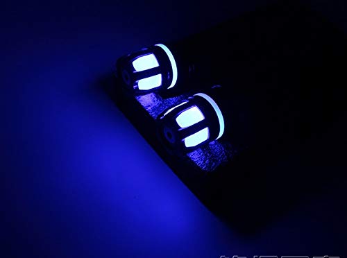 【Abz Company】LED イルミネーション 光る バイク ハンドル グリップ カバー バーエンド アルミ 汎用 メンテナンス カスタム カラー：ブラック 黒