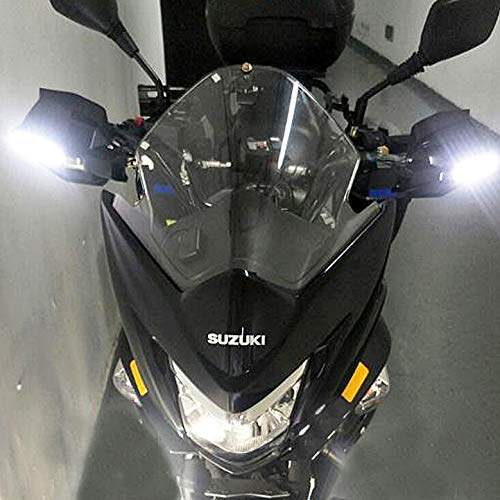 来慶[ライケイ] LED内臓 汎用 オートバイ ナックルガード バイク の ハンドガード エクステンション ナックルバイザー スモーク