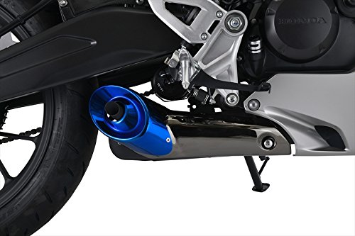 H2C（エイチツーシー） マフラープロテクター シルバー/ブルー スチール/ステンレス CB125R（18） APK94AH18300TA