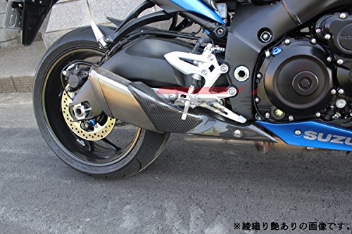 SSK マフラーカバー ドライカーボン 平織り艶あり SUZUKI (GSX-S1000)(GSX-S1000F) CSU0609PG