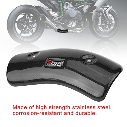 オートバイ改装 マフラーカバー マフラーガード マフラーヒートカバー ミドルセクション カーボンファイバー製 耐腐食 耐久性 熱遮蔽性能優れ 多車種対応