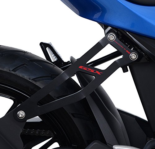 R&G(アールアンドジー) エキゾーストハンガーWITH LHS Footrest Blanking Plate BKA-RED GSX-R125(17-)、GSX-S125(17-) RG-EH0083BKA-RED