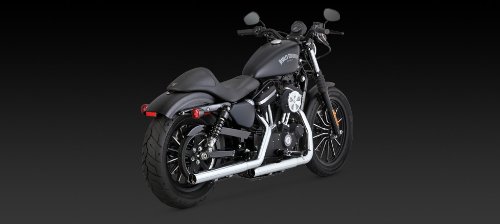 Vance&Hines(バンスアンドハインズ) スリップオン マフラー STRAIGHT SHOTS HS (ストレートショット HS) スチール クローム スポーツスターファミリー(14-16) 1801-0678 16863