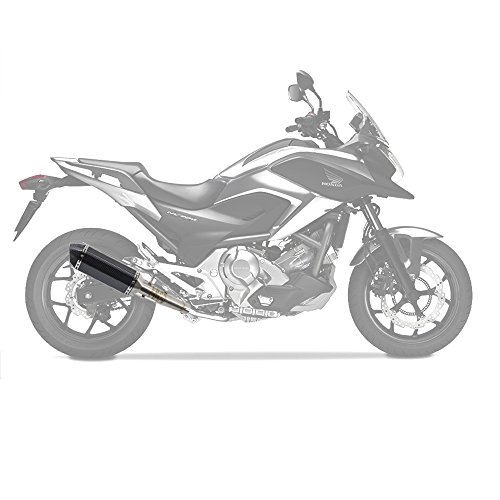 スリップオンマフラーホンダ用NC700 NC750 NC750X 2012-2017バイクサイレンサー そして エキゾーストパイプ(チタン色)