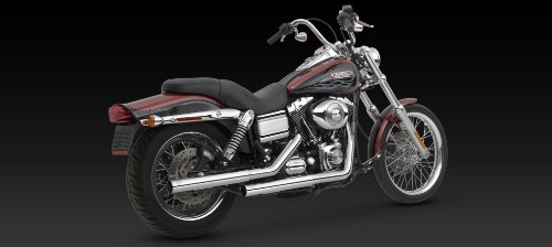 Vance&Hines(バンスアンドハインズ) スリップオン マフラー STRAIGHT SHOTS HS (ストレートショット HS) スチール クローム ダイナファミリー(91-16) FXDF/FXDWG/FLD取付不可 1801-0111 16823