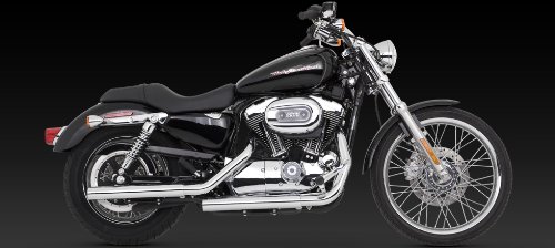 Vance&Hines(バンスアンドハインズ) スリップオン マフラー STRAIGHT SHOTS HS (ストレートショット HS) スチール クローム スポーツスターファミリー(04-13) 1801-0088 16819