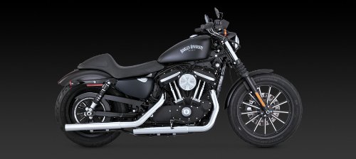 Vance&Hines(バンスアンドハインズ) スリップオン マフラー STRAIGHT SHOTS HS (ストレートショット HS) スチール クローム スポーツスターファミリー(14-16) 1801-0678 16863