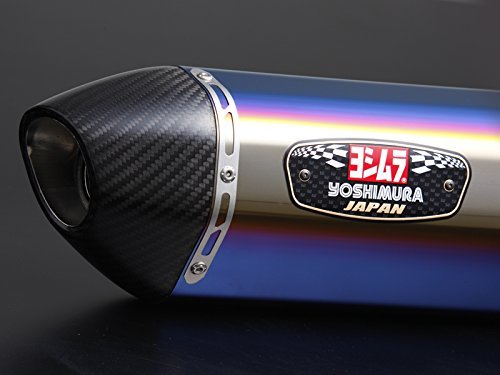 ヨシムラ(YOSHIMURA) スリップオンマフラー R-77S サイクロン カーボンエンド 政府認証 EXPORT SPEC STBC [エキパイ]ステンレス/[サイレンサーカバー]チタンブルー GSX250R(17) 110-139-5W80B