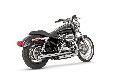 Vance&Hines(バンスアンドハインズ) スリップオン マフラー STRAIGHT SHOTS HS (ストレートショット HS) スチール クローム スポーツスターファミリー(04-13) 1801-0088 16819