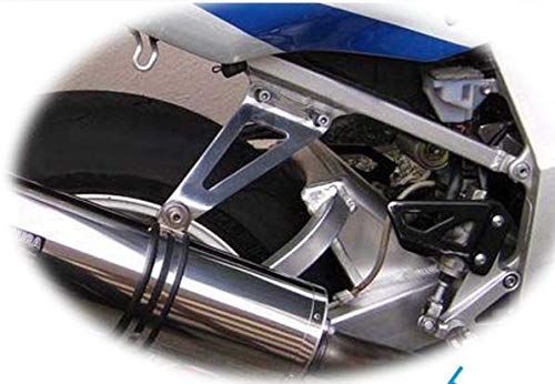 モーターヘッド アルミブラケット マフラー ステー サイレンサー ステー サイレンサーブラケット 汎用 バイク (シルバー)