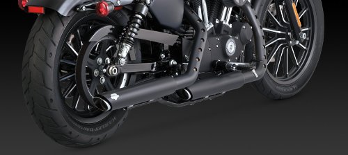 Vance&Hines(バンスアンドハインズ) スリップオン ツインスラッシュ 3インチ ブラック スポーツスターファミリー(14-16) [TWIN SLASH 3inch] 1801-0677 46861 ハーレーダビッドソン