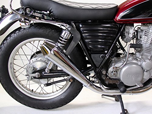 MOTOR ROCK SR400/500用 車坂下 メガホンマフラー スリップオン アップ(キャブ車) MR-EX154U