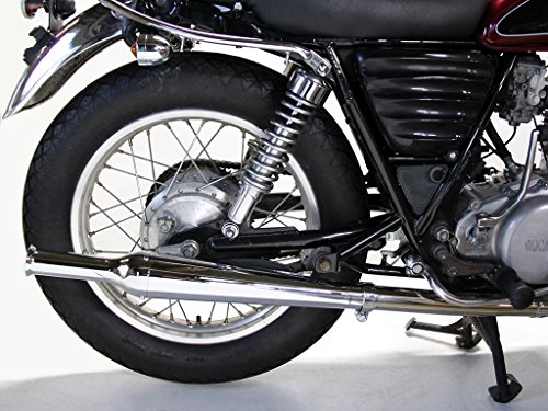 MOTOR ROCK SR400/500用 FLAKES トランペットマフラー スリップオン ダウン(キャブ車) MR-EX146D