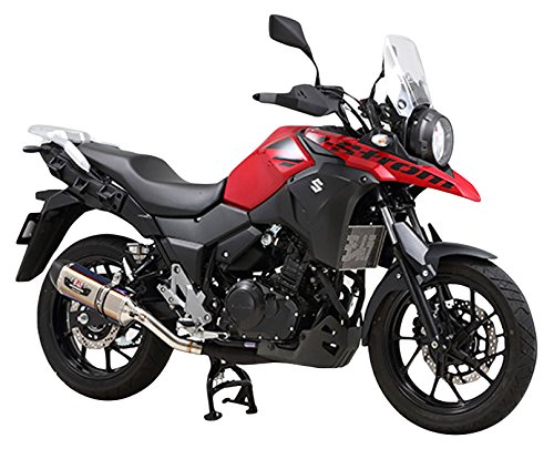 ヨシムラ(YOSHIMURA) スリップオンマフラー R-77S サイクロン カーボンエンド 政府認証 EXPORT SPEC STBC [エキパイ]ステンレス/[サイレンサーカバー]チタンブルー V-STROM250(17) 110-130-5W80B