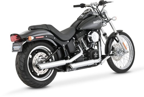 Vance&Hines(バンスアンドハインズ) スリップオン ツインスラッシュ 3インチ クローム マフラー ソフテイルファミリー(07-16) FXST/FXSTS/FXSTB/FLSTC/FLSTSE/FXCW/FXCWC/FXSB/FXSBSE専用 [TWIN SLASH 3inch] 1801-0384 16835 ハーレーダビッドソン