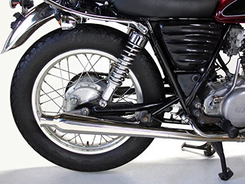 MOTOR ROCK SR400/500用 2%er トランペットマフラー スリップオン ダウン(キャブ車) MR-EX153D