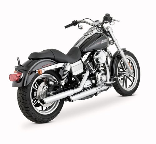 Vance&Hines(バンスアンドハインズ) スリップオン ツインスラッシュ 3インチ クローム マフラー ダイナファミリー(91-16) FXDF/FXDWG/FLD取付不可 [TWIN SLASH 3inch] 1801-0404 16837 ハーレーダビッドソン