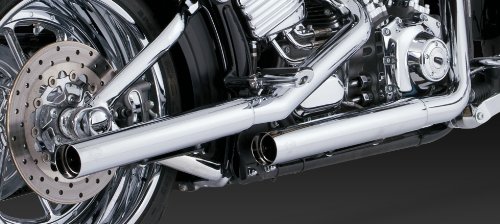 Vance&Hines(バンスアンドハインズ) スリップオン マフラー STRAIGHT SHOTS HS (ストレートショット HS) スチール クローム ソフテイルファミリー(07-16) FXST/FXSTS/FXSTB/FLSTC/FLSTSE/FXCW/FXCWC/FXSB/FXSBSE専用 1801-0258 16831