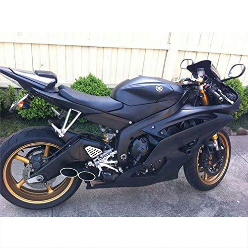 Yosoo 汎用 スリップオンマフラー バイクサイレンサー オートバイ排気管 yzf-R6/suzuki gsx-r gsx-s1000/bmw s1000rr/honda cbr250rr バイクマフラー(R6)