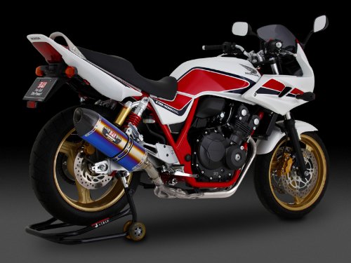 ヨシムラ(YOSHIMURA) バイクマフラー スリップオン R-77J サイクロン EXPORT SPEC 政府認証 SMS メタル マジックカバー/ステンレスエンド CB400SF Revo[NC42](08-) CB400SB Revo[NC42](08-) 110-458-5V20 バイク オートバイ