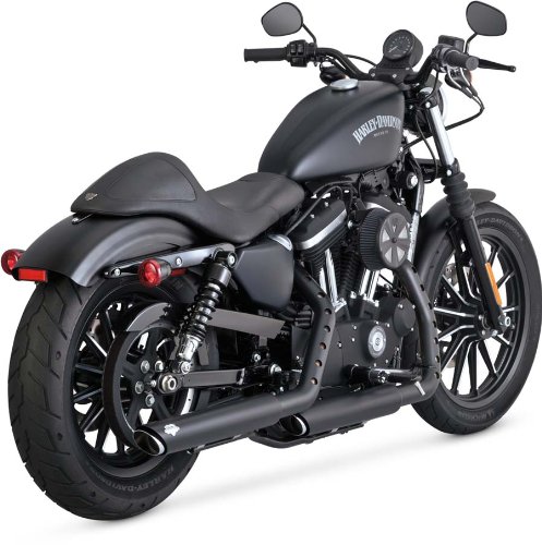 Vance&Hines(バンスアンドハインズ) スリップオン ツインスラッシュ 3インチ ブラック スポーツスターファミリー(14-16) [TWIN SLASH 3inch] 1801-0677 46861 ハーレーダビッドソン