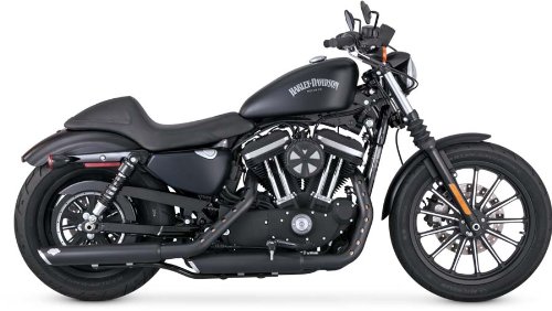 Vance&Hines(バンスアンドハインズ) スリップオン ツインスラッシュ 3インチ ブラック スポーツスターファミリー(14-16) [TWIN SLASH 3inch] 1801-0677 46861 ハーレーダビッドソン