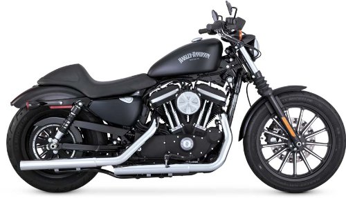 Vance&Hines(バンスアンドハインズ) スリップオン マフラー STRAIGHT SHOTS HS (ストレートショット HS) スチール クローム スポーツスターファミリー(14-16) 1801-0678 16863